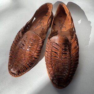 Pre-Loved Leather Mexican Flats - Size 6 / 6.5